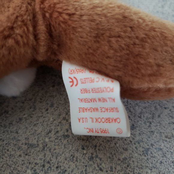 🐰Ears the bunny rabbit beanie baby Vintage 1995 w/Errors - Picture 7 of 9